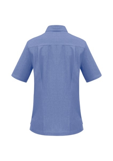 Picture of Biz Collection Ladies Oasis Shirt Action Back Overblouse Short Sleeve 100% breathable comfortcool polyester
